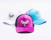 Kšiltovka Reflection Luxury Velvet Rhinostones Grape Purple