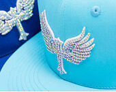 Kšiltovka Reflection Luxury Shine Loud Snapback - Baby Blue / White