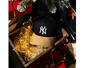 Kšiltovka New Era - MLB Suede Visor 9FORTY A-Frame - NY Yankees - Black / Camel