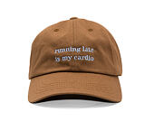 Kšiltovka 8by8 - Dadcap - "running late is my cardio" - Brown/Sky Blue