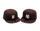 Kšiltovka New Era - MLB Seasonal 59FIFTY - Detroit Tigers - Burnt Wood - Brown