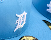 Kšiltovka New Era - MLB Seasonal 59FIFTY - Detroit Tigers - Sky Blue / Pink UV