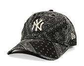 Kšiltovka New Era - MLB Washed Paisley 9TWENTY - NY Yankees - Black