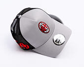 Kšiltovka New Era -  Patch 9FORTY Trucker - Ac Milan - Grey