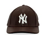 Kšiltovka New Era - MLB IMAGE DROP - Leather 9FORTY M-CROWN - NY Yankees - Brown