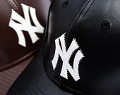 Kšiltovka New Era - MLB IMAGE DROP - Leather 9FORTY M-CROWN - NY Yankees - Black