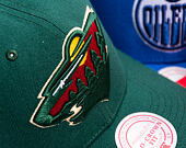 Kšiltovka Mitchell & Ness - Minnesota Wild - Team Ground 2.0 Pro Snapback - Hunter Green