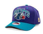 Kšiltovka Mitchell & Ness - NBA Team Arch Snapback - Charlotte Hornets - Purple / Teal