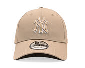 Kšiltovka New Era - MLB Outline 9FORTY - NY Yankees - Light Brown