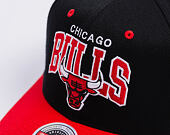 Kšiltovka Mitchell & Ness - NBA Team Arch Snapback - Chicago Bulls - Black / Red