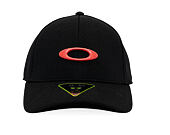 Kšiltovka Oakley - Tincan Cap - Pitch Black/Flame Red