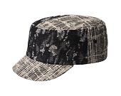 Kšiltovka Kangol - TRENDS PACK - Denim Mashup Army Cap - Black Topstitch
