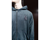 Mikina New Era - MLB Washed Full Zip Hoody - LA Dodgers - Dark Grey