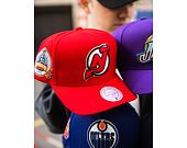 Kšiltovka Mitchell & Ness - New Jersey Devils - Double Clutch Pro Snapback - Red
