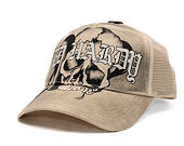 Kšiltovka Ed Hardy - Gothic Skull Tab 5 Panel Trucker Cap - Dove