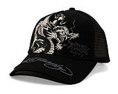 Kšiltovka Ed Hardy - Mono Giant Dragon Twill Front Mesh Trucker - Black/Black