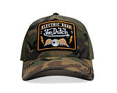 Kšiltovka Von Dutch - Trucker - Electric Road Green Camo