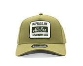 Kšiltovka New Era - Branded Buffalo Patch Linen 9FORTY A-Frame - New Olive