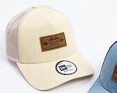 Kšiltovka New Era - Branded Denim Leather Patch 9FORTY A-Frame Trucker - Camel