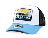 Kšiltovka New Era - Branded Location Patch 9FORTY A-Frame Trucker - Blue