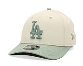 Kšiltovka New Era - MLB Side Script 9FORTY M-CROWN - LA Dodgers - Cream / Pastel Green