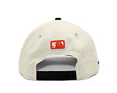 Kšiltovka New Era - MLB Side Script 9FORTY M-CROWN - NY Mets - Cream / Black