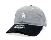 Kšiltovka New Era - MLB Mini Logo Washed Contrast 9TWENTY - LA Dodgers - Grey / Navy
