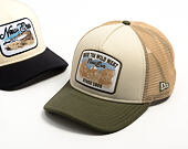 Kšiltovka New Era - Branded Wild West Patch 9FORTY M-CROWN A-Frame Trucker - New Olive / Stone