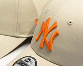 Dětská Kšiltovka New Era - MLB Essential 9FORTY - NY Yankees - Stone / Orange
