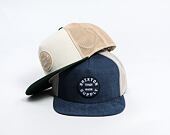 Kšiltovka Brixton - Oath Mp Trucker Hat - Blue Chambray/White