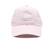 Dětská Kšiltovka New Era - MLB Seersucker 9TWENTY - LA Dodgers - Pink Rouge