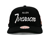 Kšiltovka Mitchell & Ness - Player Script Hwc - NBA - Philadelphia 76Ers - Allen Iverson - Black
