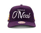Kšiltovka Mitchell & Ness - Player Script Hwc - NBA - Los Angeles Lakers - Shaquille O'Neal - Purple