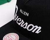Kšiltovka Mitchell & Ness - Player Script Hwc - NBA - Philadelphia 76Ers - Allen Iverson - Black