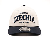 Kšiltovka New Era - Contrast Visor M-CROWN 9FORTY - Baseball Czechia - Ivory