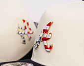 Kšiltovka New Era - MLB "American Flag" 9FIFTY - Atlanta Braves - Chrome White