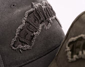 Kšiltovka Ed Hardy - Distressed Gothic 6 Panel Cap - Charcoal