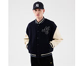 Bunda New Era - Branded Oversized Varsity Jacket - Navy