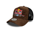 Kšiltovka New Era - F1 Distressed Cord 9FORTY A-Frame Trucker - RED BULL F1 - Chestnut Brown