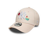 Dětská Kšiltovka New Era - MLB Food Icon 9FORTY - NY Yankees - Blush Pink