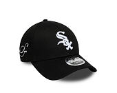 Kšiltovka New Era - MLB Side Script 9FORTY M-CROWN - Chicago White Sox - Black