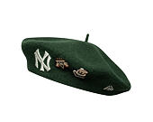 Baret New Era - MLB IMAGE DROP Retro Pin Beret - NY Yankees - Green