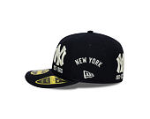 Kšiltovka New Era - MLB IMAGE DROP All-Over 59FIFTY Low Profile - NY Yankees - Navy