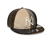 Kšiltovka New Era - MLB IMAGE DROP Patchwork 9FIFTY Retro Crown - NY Yankees - Brown