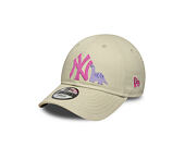 Dětská Kšiltovka New Era - MLB Dino Icon 9FORTY - NY Yankees - Stone / Fuchsia