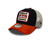 Kšiltovka New Era - Branded Patch Cord 9FORTY A-Frame Trucker - Navy / Warm Flame