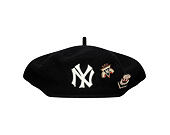 Baret New Era - MLB IMAGE DROP Retro Pin Beret - NY Yankees - Black