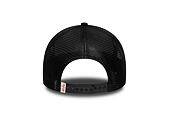 Kšiltovka New Era - Branded Distressed Patch 9FORTY A-Frame Trucker - Black