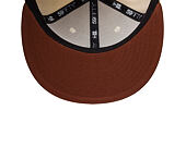 Kšiltovka New Era - MLB League Essential 59FIFTY - NY Yankees - Cream / Deep Auburn