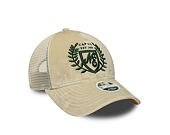 Dámská Kšiltovka New Era - Branded Velour 9FORTY M-CROWN A-Frame Trucker - Cream